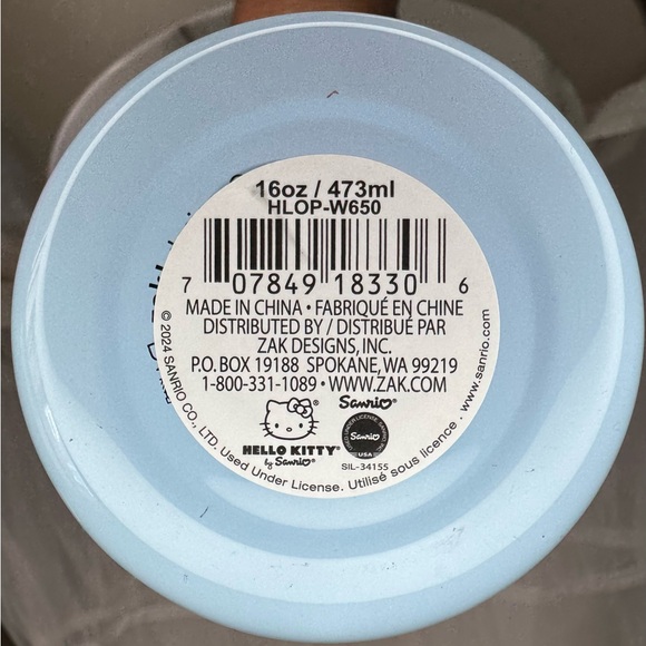 Hello Kitty pastel Blue Tumbler w/Lid and Staw - Picture 4 of 5